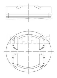 PİSTON+SEGMAN ( MERCEDES BENZ : C SERIES  (W203) 00-07 / E SERIES  (W210-11) 02-08 ) resmi