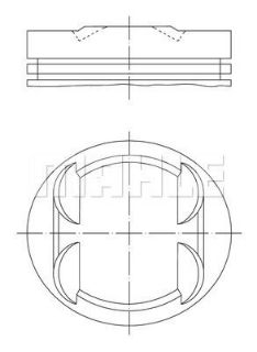 PİSTON + SEGMAN 0.25MM (M112.9, 90.15MM) E-CLASS W210 96>03 resmi