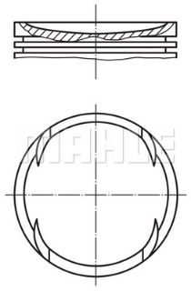 PİSTON 90.40MM 0.50 W140 300S,SE,SEL W124 320CE W463 G320 3,2I 94- M104.991/992/994/995/996 resmi