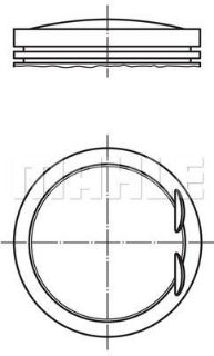 PİSTON + SEGMAN STD. (M111.9, 89.9MM) W203 00>02 CL203 01>02 C208 00>02 W210 00>02 R170 00>04 resmi