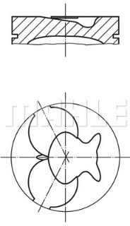 PİSTON 87.00MM 0.50 W201 190D W124 250TD 300D 2.5 TD 85- OM602.911/960/961/962/963 resmi