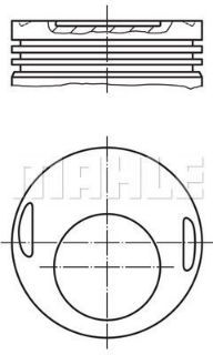 PİSTON + SEGMAN 1MM (M102.981, 96.50MM) W123 80>85 S123 80>85 W460 82>92 resmi