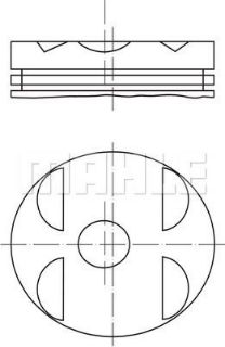 PİSTON M.BENZ OM 604-606 E 220-C 220 89 0.5 MM resmi