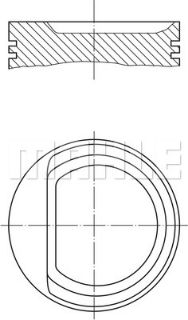 PİSTON 72.00MM STD DOBLO LİNEA PUNTO EVO 1.4 8V  350A1.000 resmi