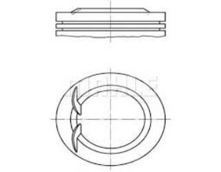 PİSTON 78.10MM 0.50 ASTRA F-G CORSA B 1.4 16V  94-05 X14XE Z14XE resmi