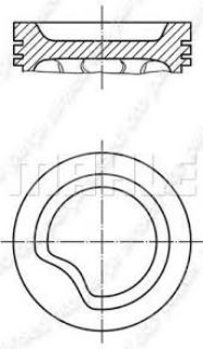 PİSTON 77.60MM STD ASTRA F CORSA A 1.4I 90- C14NZ X14NZ X14SZ resmi