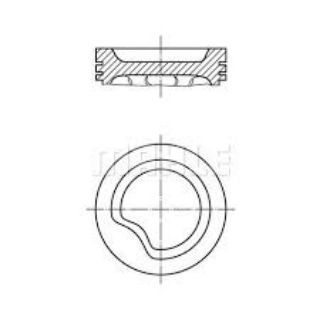 PİSTON 78.10MM 0.50 ASTRA F CORSA A 1.4I 90- C14NZ X14NZ X14SZ resmi
