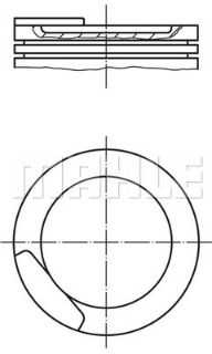 PİSTON 79.50MM 0.50 ASTRA F-G CORSA A 1.6I 91- C16NZ X16SZR resmi