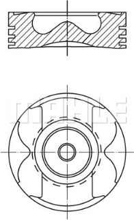 PİSTON 88.50MM 0.50 W203 S203 C200 CDI C220 CDI W210 E200 E220 E270 CDI W163 ML270 CDI VİTO (638) SPRINTER 408 411 413 416 616 CDI 2.2D 2.7D 00- OM611.961/962/981/987 resmi