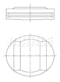 PİSTON 89.91MM STD VİTO (638) W202 S202 S203 W210 E200 CL203 C180T C200T 1.8 2.0 94- M111.941/942/945/950/951/952. resmi