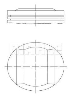 PİSTON 90.16MM 0.25 VİTO (638) W202 S202 S203 W210 E200 CL203 C180T C200T 1.8 2.0 94- M111.941/942/945/950/951/952. resmi