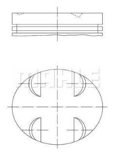 PİSTON 92.70MM STD W203 S203 W204 C350 A209 CLK350 W211 W212 E350 W221 S350 W251 R350 X204 GL450 SPRINTER 324 424 524 CDI 3.5I 05-  M272.964/965/970/972/975 resmi