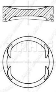 PİSTON 79.00MM STD ASTRA F-G VECTRA B 1.6 16V 94- X16XEL Z16XE resmi