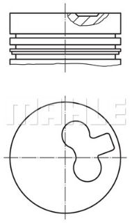 PİSTON 83.00MM 0.50 ASTRA F-G 1.7 TD 94-  X17DTL resmi
