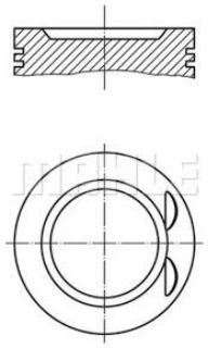PİSTON 86.50MM 0.50 ASTRA F-G VECTRA A-B 2.0 16V  90- X20XEV C20XE C20SEL resmi