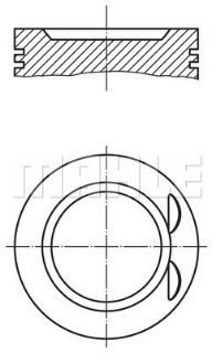 PİSTON 87.00MM 1.00 ASTRA F-G VECTRA A-B 2.0 16V  90- X20XEV C20XE C20SEL resmi