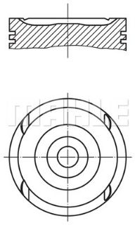 PİSTON 86.50MM 0.50 CALIBRA VECTRA A 2.0I TURBO 94- C20LET resmi