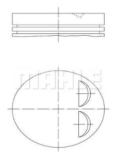 PİSTON 73.00MM 0.50 AGILA ASTRA G CORSA B-C 1.2 98- X12XE  Z12XE resmi