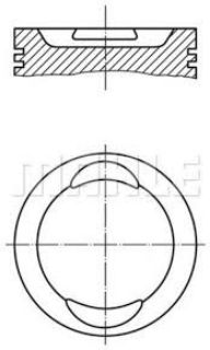 PİSTON 70.80MM STD FIAT 500 DOBLO PALİO ALBEA 1.2  8V 96-01 223A5 178E2169A4 188A4 resmi