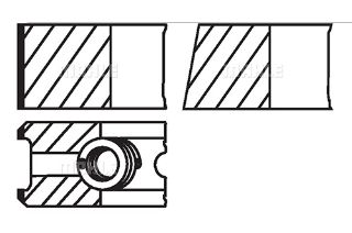 SEGMAN TAKIMI X20DTL ASTRA G VECTRA B (84,00MM) STD (2X1,75X3) resmi