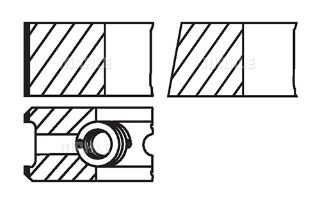 SEGMAN TAKIMI X20DTL ASTRA G VECTRA B (84,50MM) 050 (2X1,75X3) resmi