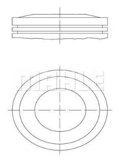 PİSTON 77.60MM STD ASTRA G CORSA C 1.4 16V 98-05 X14XE Z14XE resmi
