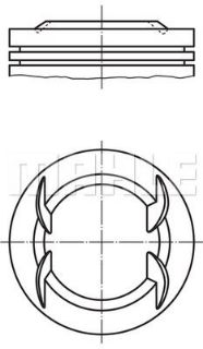 PİSTON 73.90MM 0.50 ASTRA H CORSA D-E AGILA 1.2 04-  Z12XEP resmi
