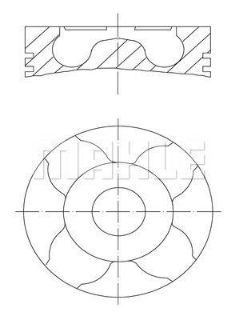 PİSTON 69.60MM STD ALBEA PALİO DOBLO 1.3 JTD  CORSA 1.3 CDTI  Z13DT  (0.20  KISA) resmi