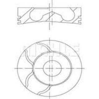 PİSTON 82.60MM 0.60 DOBLO 1.9 JTD ASTRA H VECTRA C 1.9 CDTI 04- Z19DT-DTL 223A7 223B1 resmi