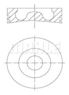 PİSTON 86.50MM 0,50  BOXER III İM  V347 2.2 HDI PUMA  TRANSİT V347  06-   P22DTE resmi