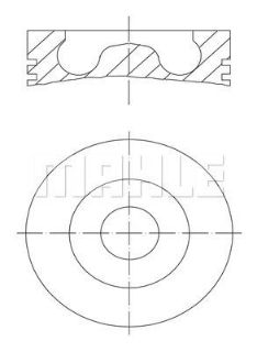 PİSTON 86.50MM 0,50  BOXER III İM  V347 2.2 HDI PUMA  TRANSİT V347  06-   P22DTE  (0.20 KISA) resmi