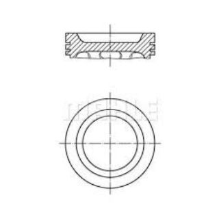 X MOTOR PİSTON SEGMAN 0.25 LGN-MGN-SCENIC 2.0 8V F3R 82.97 resmi