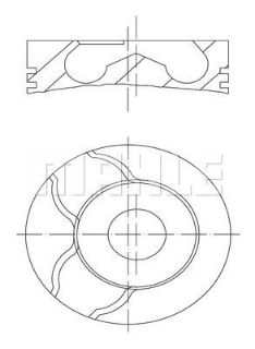 PİSTON 77.00MM 1.00 LOGAN CLİO II-III KANGOO MEGANE II  1.5 DCI 07-  K9K 714/722/724/800/840  (26 PIM)  (0.20 KISA) resmi