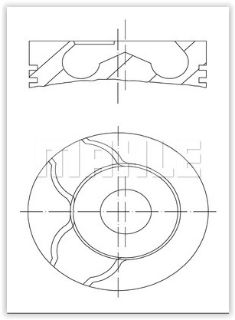 X MOTOR PİSTON SEGMAN 0.40MM KISA KNG 1.5 DCI K9K 76.00 STD 26 PİM resmi