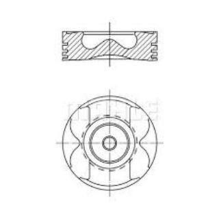 PİSTON 89.00MM STD MASTER MOVANO VİVARO  2.5DCI G9U (EURO 3) resmi
