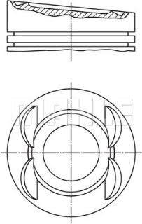 PİSTON 84.01MM STD A3 TT GOLF V TOUAREG 3.2 V6 BMJ BUB BMX B resmi