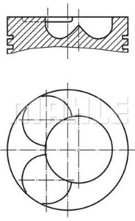 PİSTON VAG 81 MM 0.50 resmi