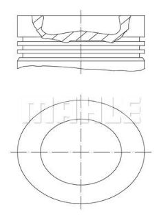 PİSTON 81.00MM STD AMAROK CADDİ III-IV GOLF VI 2.0 TDI 05-  CKUB CFHC CBBB CBDC CLCA resmi