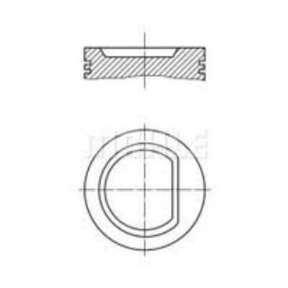 PİSTON 76.50MM STD CADDİ II GOLF III  POLO 1.4 94-  AEX AKW ANX APQ AKK resmi