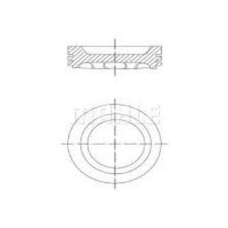 PİSTON SEGMAN SAXO XSARA ZX P106 P306 P206 TU5JP (1,6 8V) / (78,90MM) (0,40 FARKLI) resmi