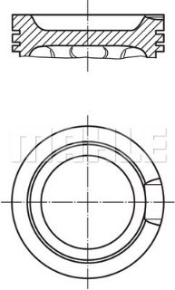 PİSTON 81.01MM STD AUDI TT S3 LEON TOLEDO 1.8T 99-03  AMK.APX.APİ.AUL.BAM resmi