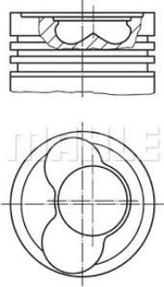 PİSTON 81.01MM STD (3-4-5 PİSTON) LT35 LT46 2.5 TDI 96- ACV AHD ANJ AUF resmi