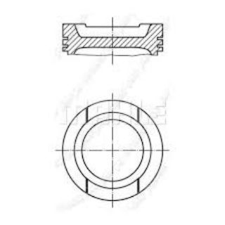 PİSTON 81.51MM 0.50 IV-V BORA PASSAT 1.6 8V 97- BSF BGU BFQ AVU BSE CHG resmi