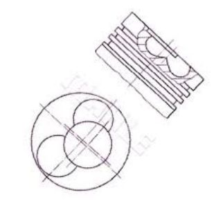 X MOTOR PİSTON SEGMAN STD CADDY 2.0 SDİ BDJ 3.4 SİLİNDİR 81.00 030PI0009110086 resmi