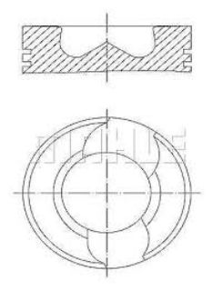 PİSTON 81.01MM STD (3-4-5 PİSTON) T5 2.5 TDI AXD AXE BLJ (130 PS) resmi