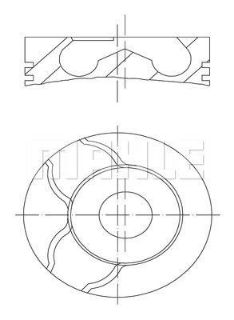 PİSTON 85.00MM STD PARTNER 2.0 HDI  DW10 DW10ATED resmi