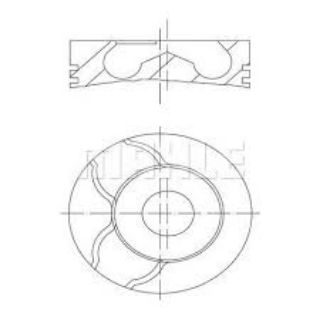 PİSTON 85.00MM 0.60  PARTNER 2.0 HDI DW10 DW10ATED resmi