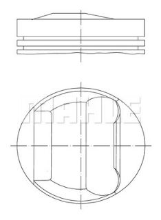 PİSTON 80.00MM STD E36 E46 320I E39 520I 2.0I 96- M52B20 resmi