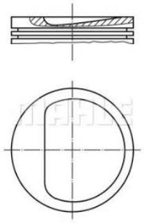 PİSTON 86.60MM 0.60 XU10J2 XU10J2C 2.0 16V  605 XM 405  (5MM CUKUR) resmi