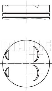 PİSTON 80.00MM STD E36 320I E34 520I 2.0 89-95 M50B20 resmi